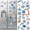 24 Pcs Summer Refrigerator Diamond Painting Magnets Sea Beach